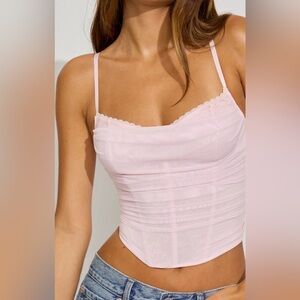 Garage Ally Peekaboo bustier pink (S)
